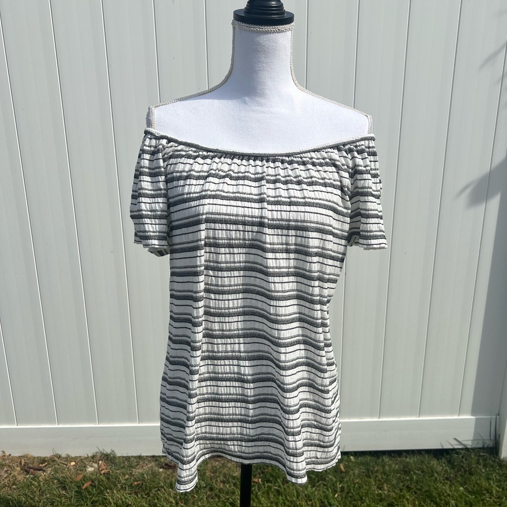 Max Studio Striped Blouse